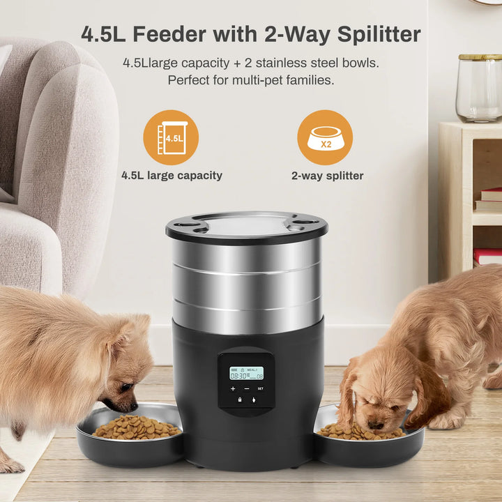 4.5L WiFi Automatic Cat Feeder – Smart Pet Food Dispenser