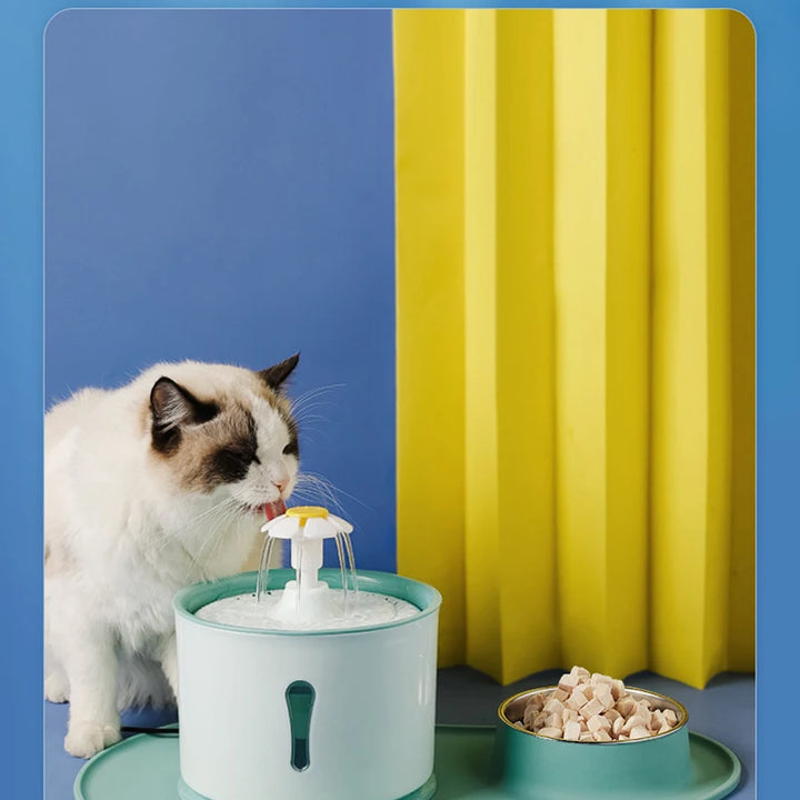 2.4L Pet Cat Water Drinker Dispenser Filters