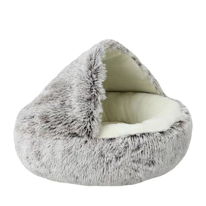 Soft Plush Cat Bed - Cozy Sleeping Nest for Cats and Kittens