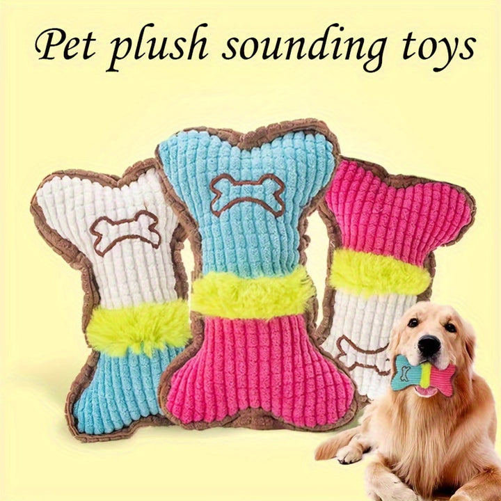 Plush Dog Toy with Sound | to grind and clean your teeth🐾