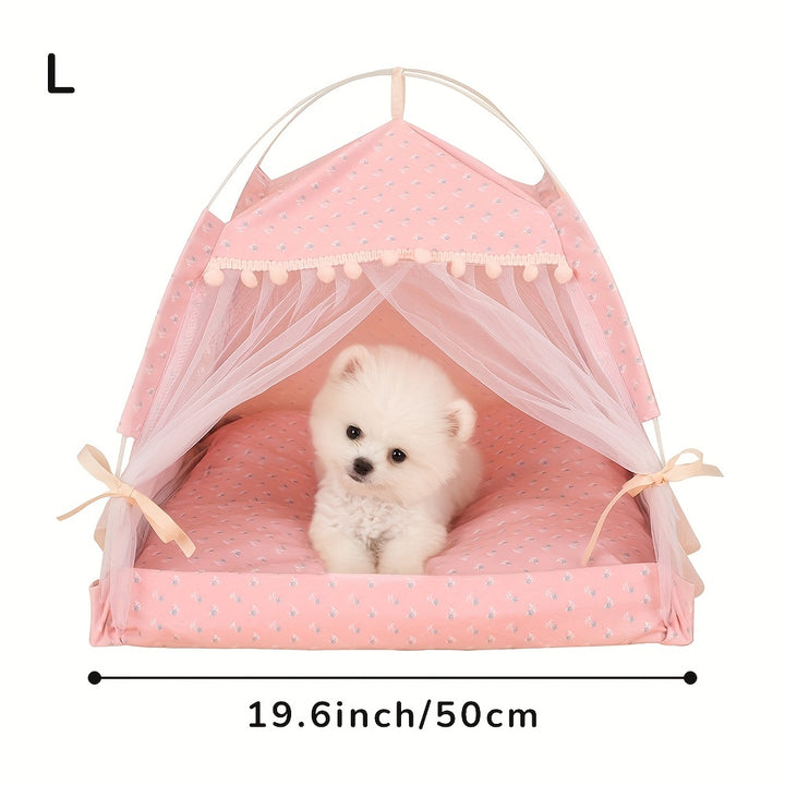 Portable Pet Tent with Breathable Cushion