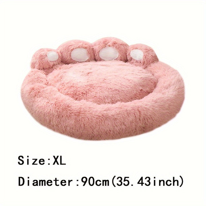 Soft Long Plush Cat kennel dog kennel winter warm pet bed Cat Bed Cat Mat Animals Sleeping Sofa Christmas Gift