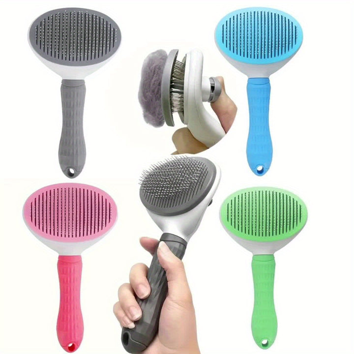 Brush set Self-cleaning stainless steel bristles