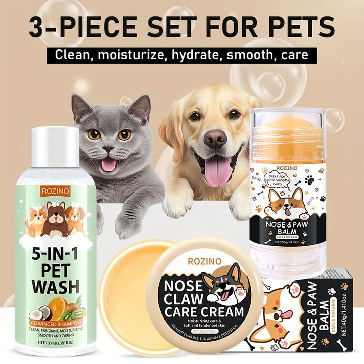 3-Piece Pet Grooming Set | Shower gel 🐾