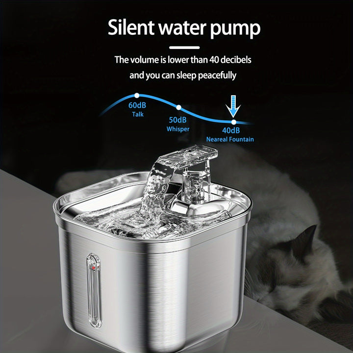 Smart Cat Fountain with Motion Sensor - Dispenser