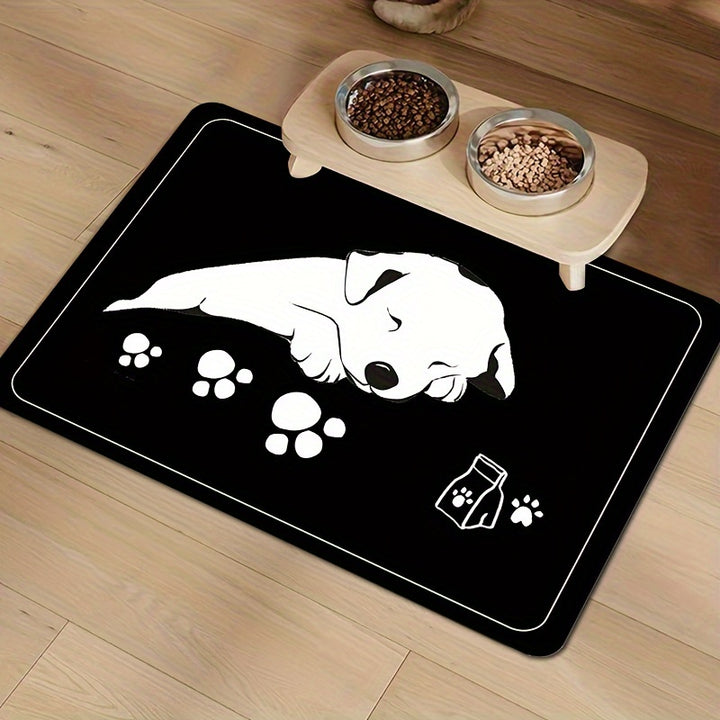 Pet Mat Placemat Cat Dog Eating Cat Dog Bowl Mat Waterproof Non-slip Anti-urine Anti-leak Food Diatomite Mud Mat