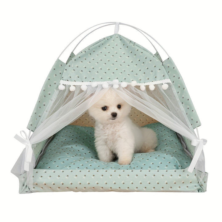 Portable Pet Tent with Breathable Cushion