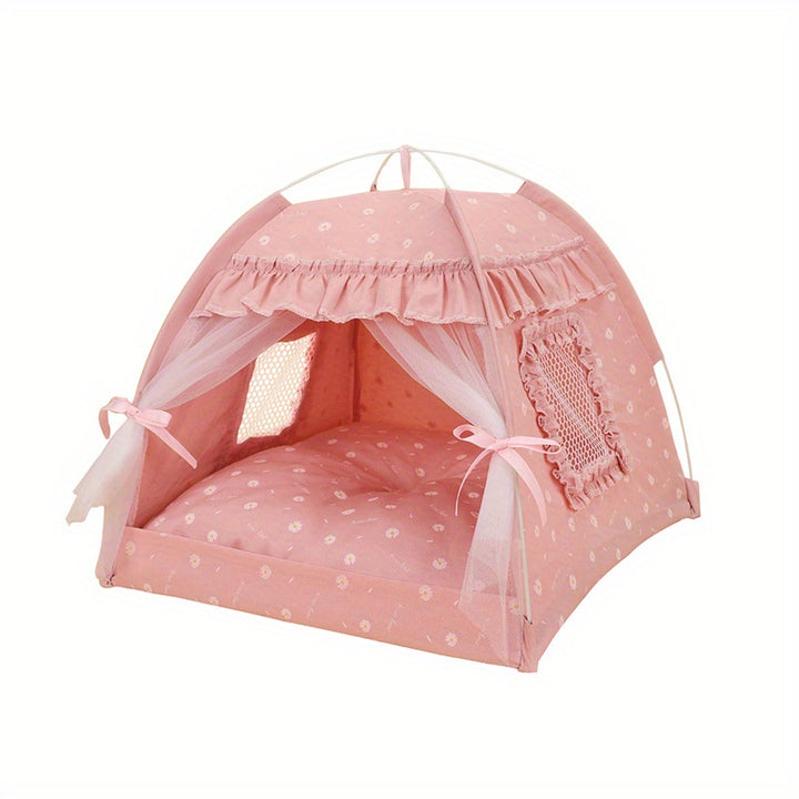 Portable Pet Tent with Breathable Cushion