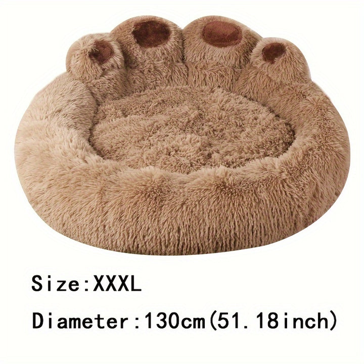 Soft Long Plush Cat kennel dog kennel winter warm pet bed Cat Bed Cat Mat Animals Sleeping Sofa Christmas Gift