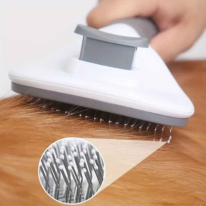 Brush set Self-cleaning stainless steel bristles