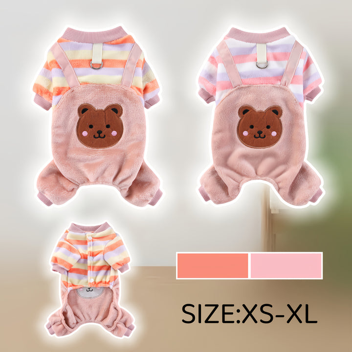 Cozy Pet Hoodie with Bear Design|Fall & Winter