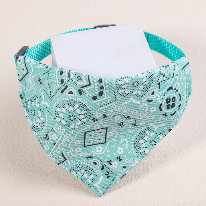 Floral print bandana for small dogs and cats (under 6.8 kg)