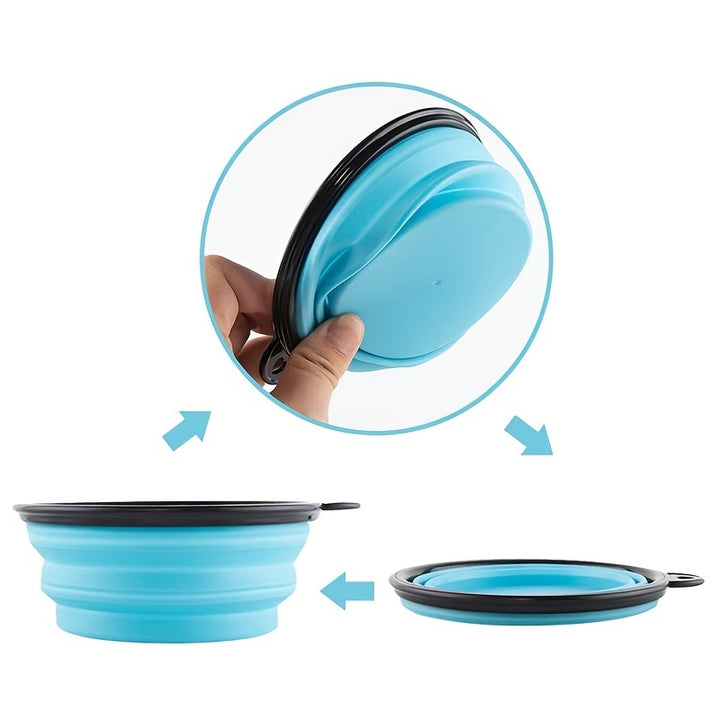 Portable Pet Food Bowl: Foldable & Durable TPR Bowl For Dogs & Cats