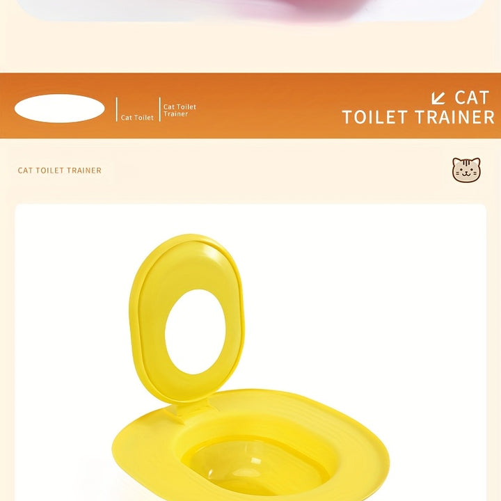 Cat Toilet Training Seat | non-slip and sandbox 🐾