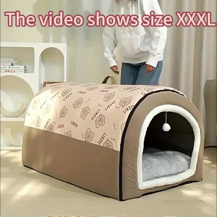 2-in-1 Pet House & Bed | Cozy, soft and portable 🐾