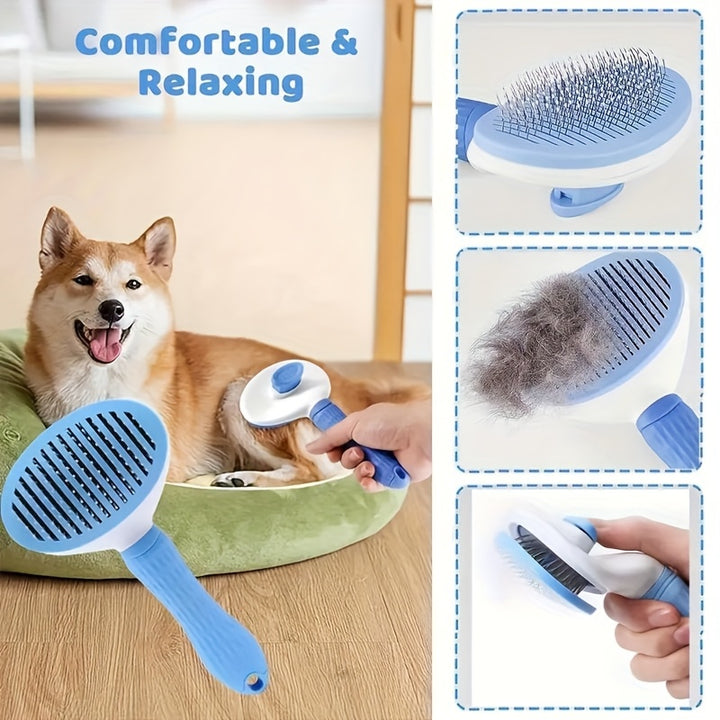 6pcs Pet Grooming Set for Dogs, Soft Bristle Brush, Massage Brush, Cleaning Gloves, Towel, and Storage Bag, Plastic Grooming Tools, with Uncharged for Pet Care Kit