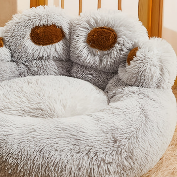 Soft Long Plush Cat kennel dog kennel winter warm pet bed Cat Bed Cat Mat Animals Sleeping Sofa Christmas Gift