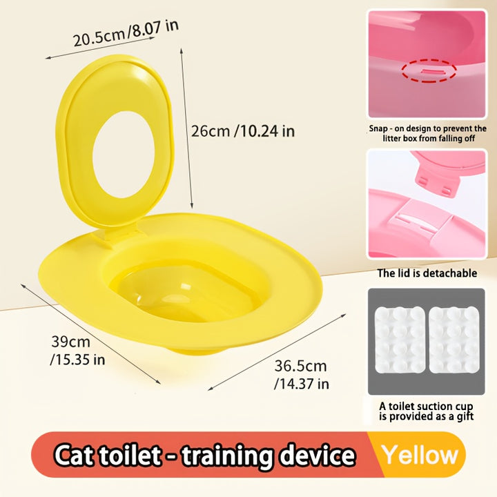 Cat Toilet Training Seat | non-slip and sandbox 🐾