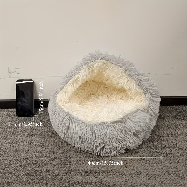 Removable plush pet bed |Cozy and warm for pets🐾