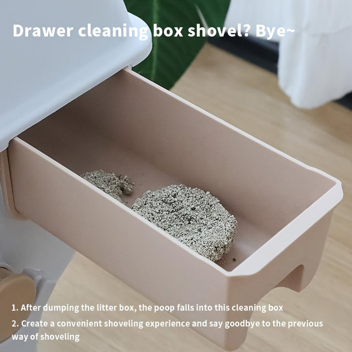 Leak-Proof Cat Litter Box | Elegant and Easy to Clean 🐾