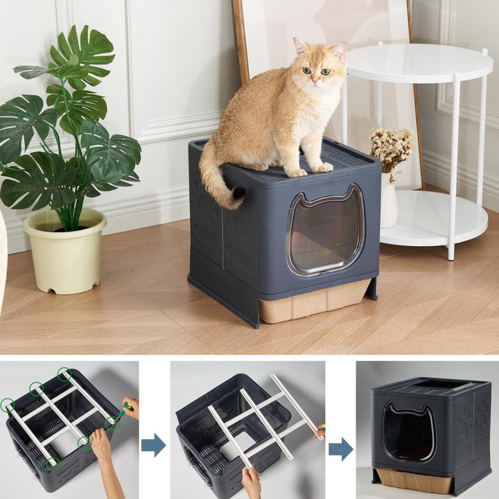 Disposable Cat Litter Boxes, 5-Pack | Leakproof🐾