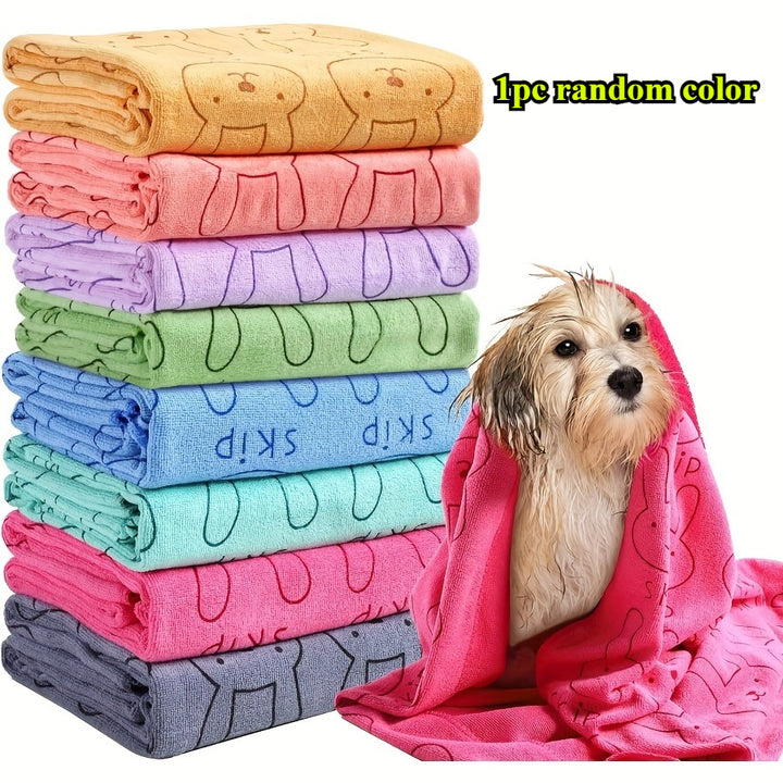 1pc Super Absorbent Microfiber Dog Towel Perfect for Pets