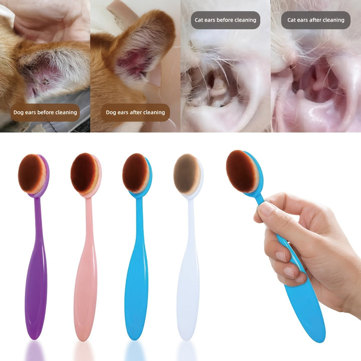 1pc Pet Ear Care Gentle Cleaning Brush -