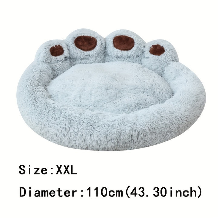 Soft Long Plush Cat kennel dog kennel winter warm pet bed Cat Bed Cat Mat Animals Sleeping Sofa Christmas Gift