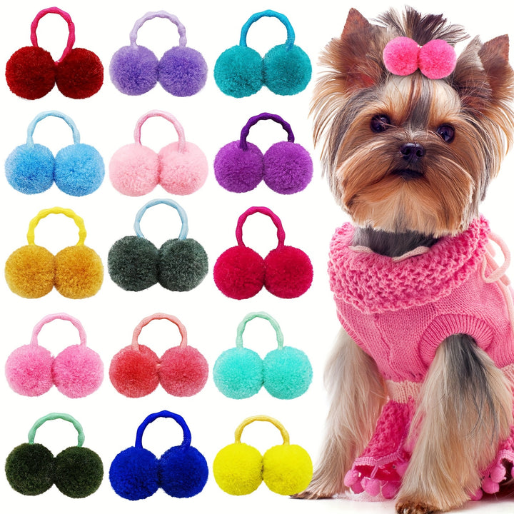 10 Pieces of Plush Hair Bows for Dogs and Cats 🐾