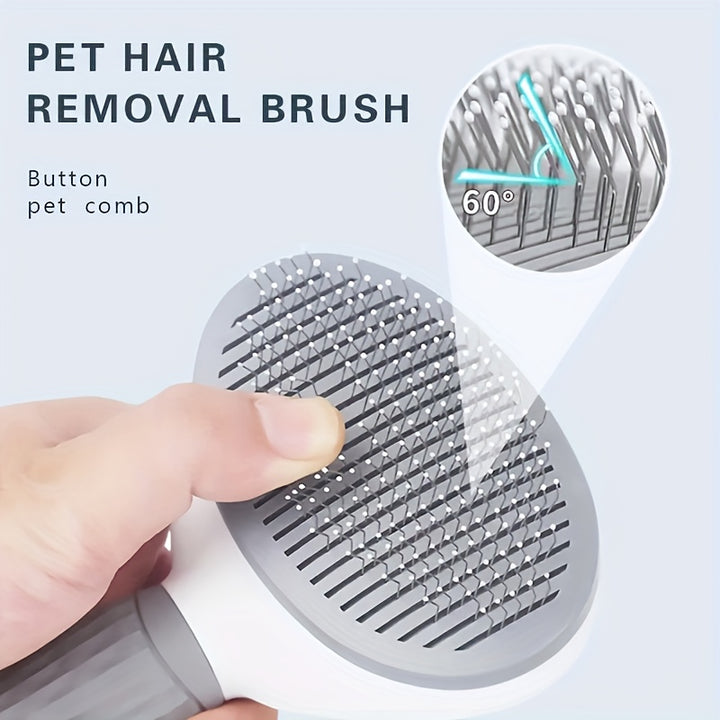 Brush set Self-cleaning stainless steel bristles