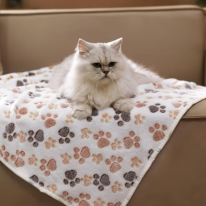 Ultra-Soft Fleece Pet Blankets 1/3pcs - Cozy Flannel Throw for Dogs & Cats, Machine Washable with Animal Print Design