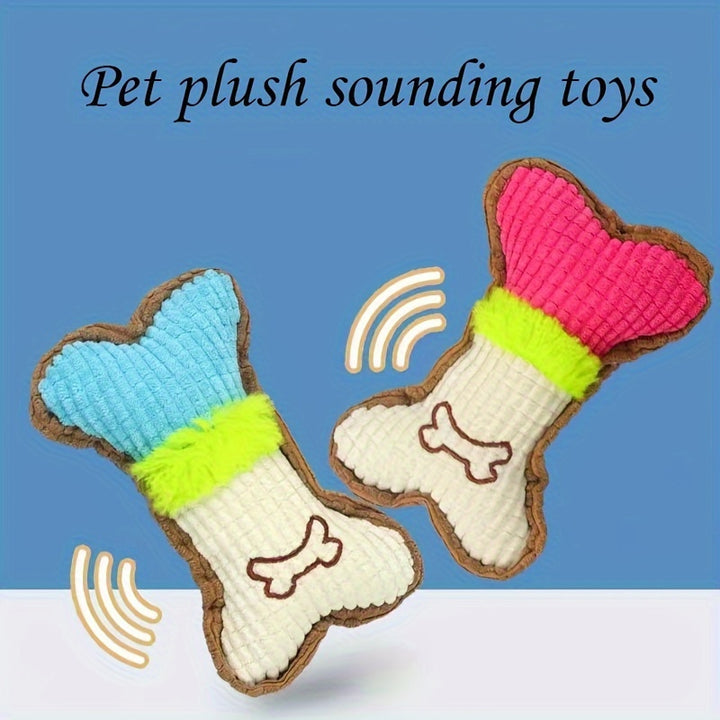 Plush Dog Toy with Sound | to grind and clean your teeth🐾