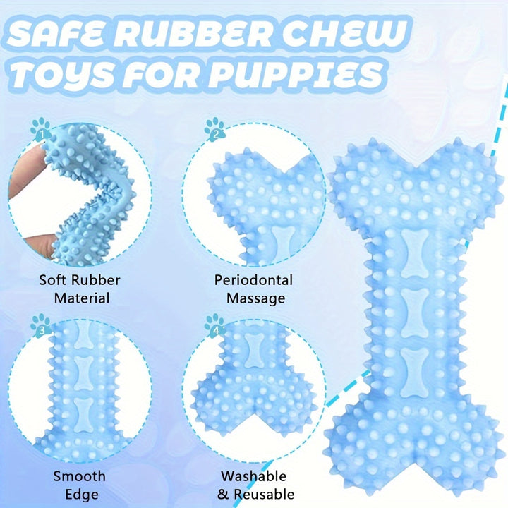 Set of 3 Puppy Chew Toys | Teething relief, interactive🐾