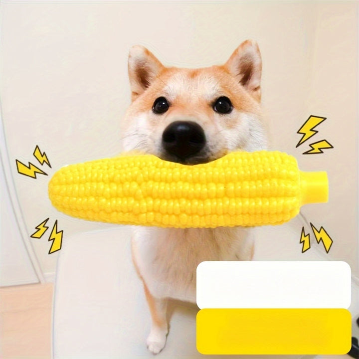 Durable and healthy chew corn squeaky toy 🐾