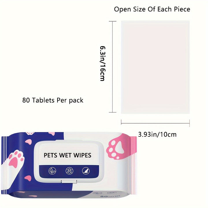 Wet wipes for eye, nose and paw care for all breeds