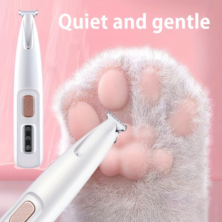 Pet Grooming Clippers with LED Light Support, Safe Low Noise, USB And Battery Longevity.