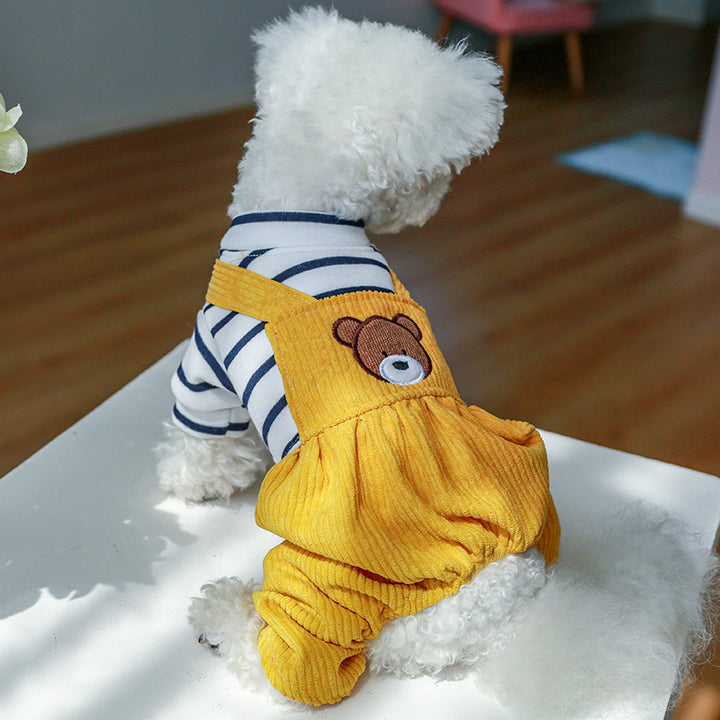 Knitted Dog Jumpsuit for All Seasons.Warm Pet Clothing