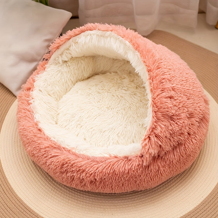 Removable plush pet bed |Cozy and warm for pets🐾