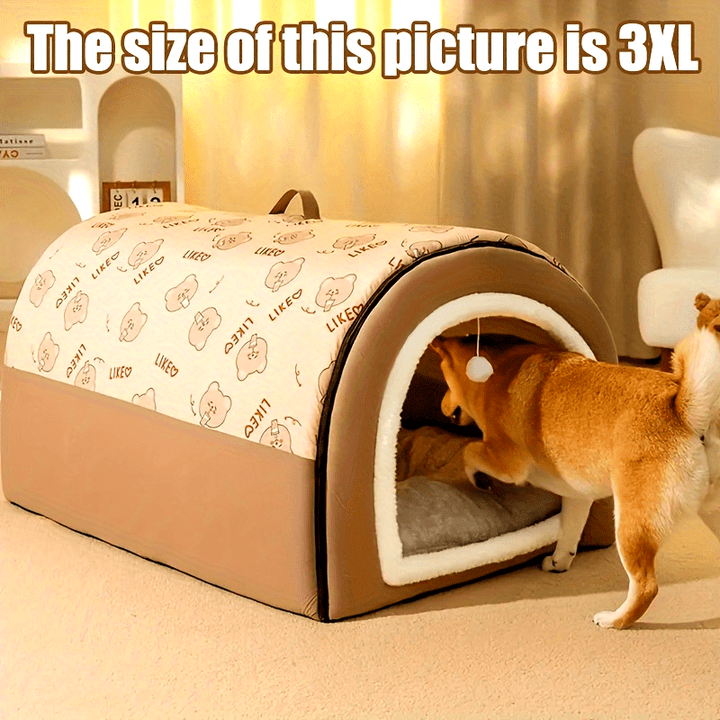 2-in-1 Pet House & Bed | Cozy, soft and portable 🐾