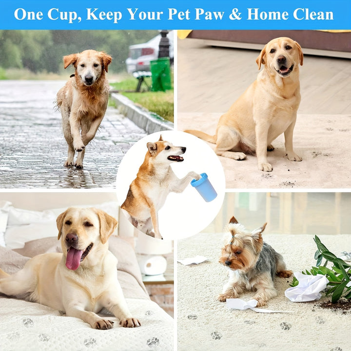 1pc Portable cup for washing pet feet - dogs and cats