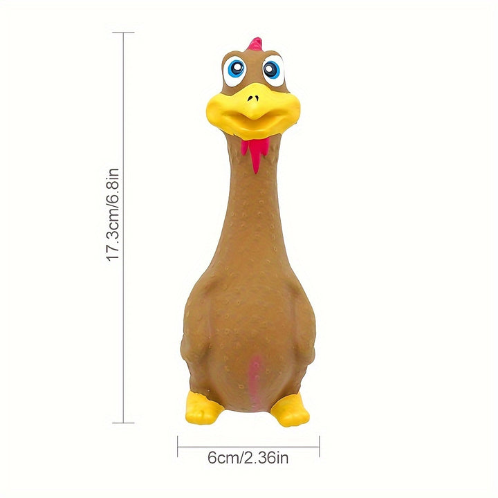 Dog chew toy with duck/chicken design. healthy