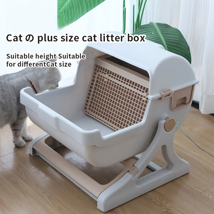 Leak-Proof Cat Litter Box | Elegant and Easy to Clean 🐾