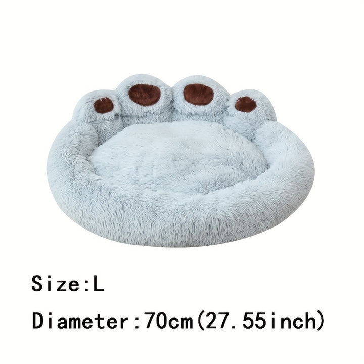 Soft Long Plush Cat kennel dog kennel winter warm pet bed Cat Bed Cat Mat Animals Sleeping Sofa Christmas Gift