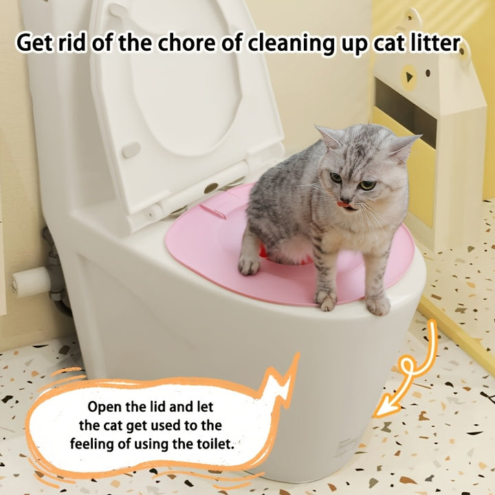 Cat Toilet Training Seat | non-slip and sandbox 🐾