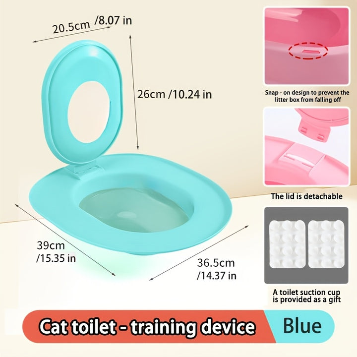 Cat Toilet Training Seat | non-slip and sandbox 🐾