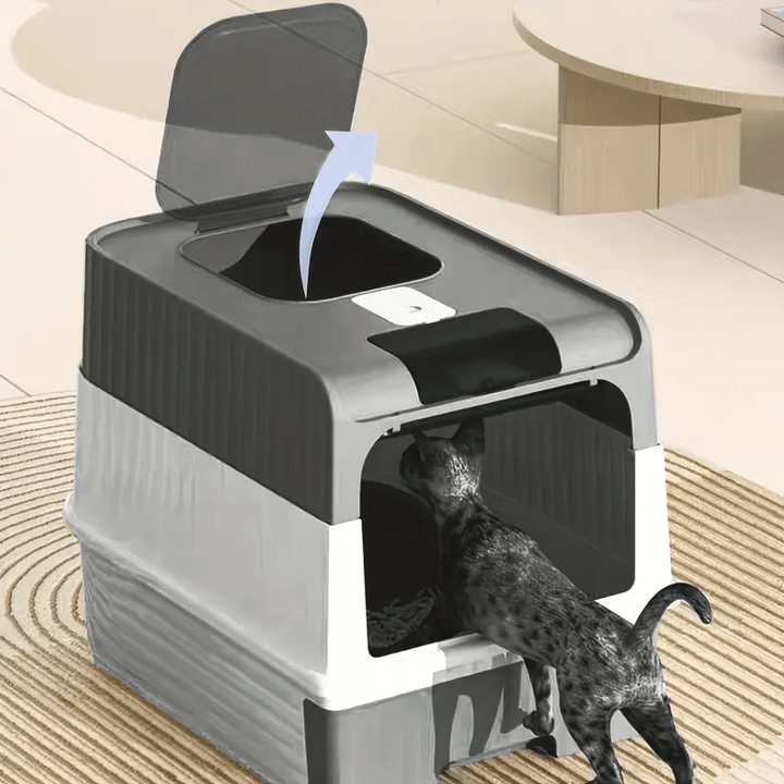 Closed cat litter box| Odor blocking and leak proof 🐾