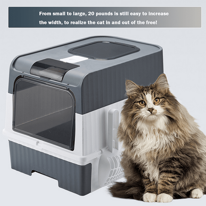 Closed cat litter box| Odor blocking and leak proof 🐾