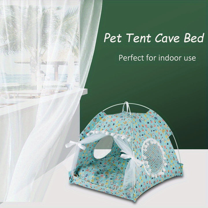 Portable Pet Tent with Breathable Cushion