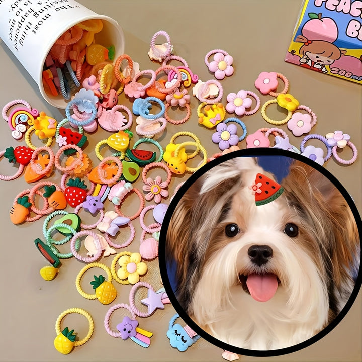 50 Pieces of Dog Rubber Bands | Elastic supports