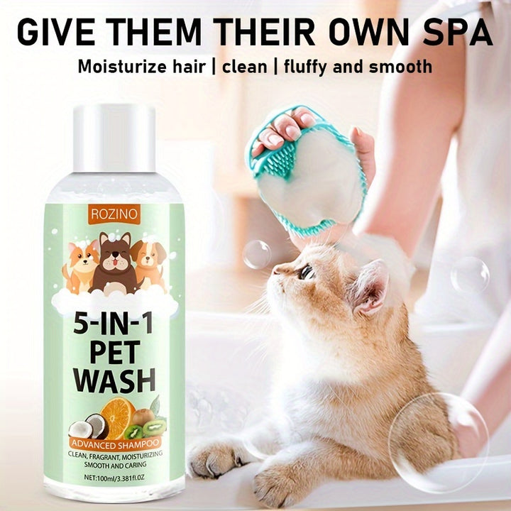 ROZINO 5 in 1 Pet Wash Shampoo and Conditioner 🐾